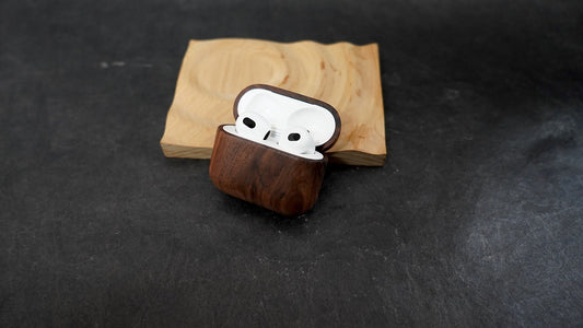 Walnut AirPods series all solid wood protective case 