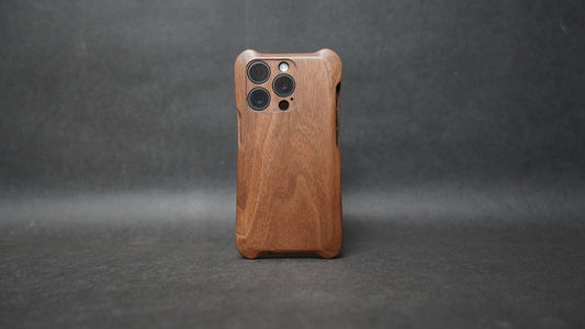 iPhone walnut solid wood phone case