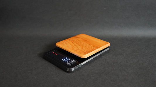 Coffee-scented wood-scented electronic scale with timer Taiwanese cypress