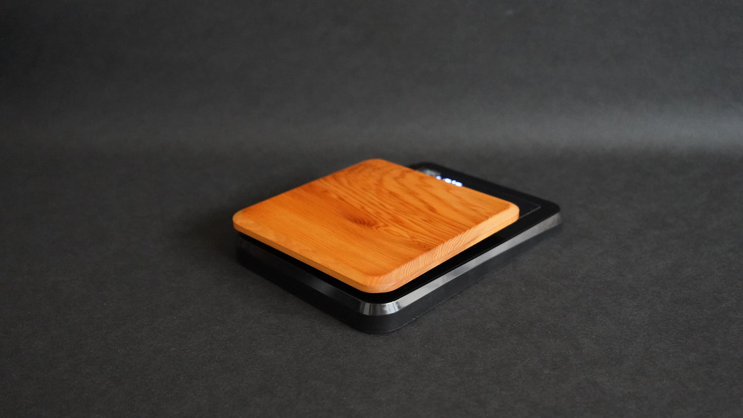 Coffee-scented wood-scented electronic scale with timer Taiwanese cypress