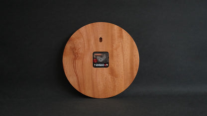 All log mahogany clock 