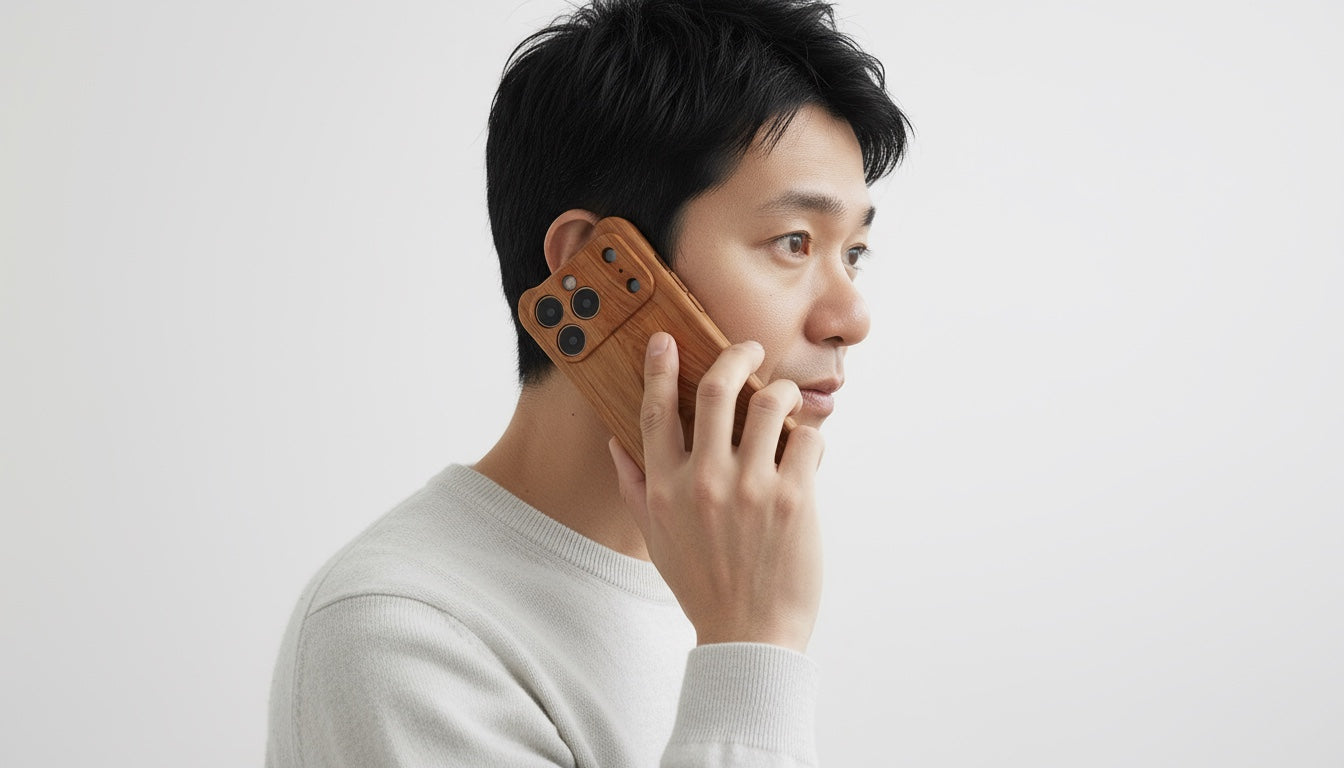 【國產材】台灣扁柏 iPhone 17系列 Ai木按鍵全實木手機外殼