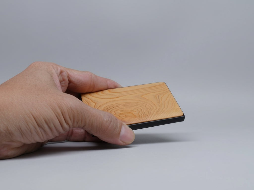 【永續良品】幾何造型名片盒 台灣扁柏