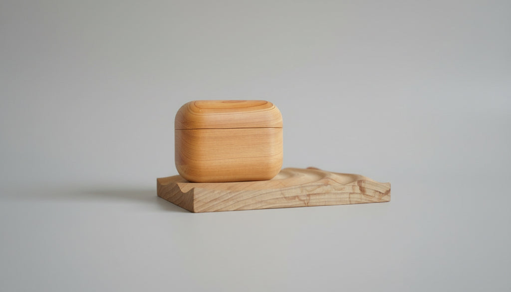 【國產材】AirPods系列 全實木保護殼 - 台灣檜木