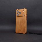 [Domestic Materials] Taiwan Cinnamomum camphora iPhone 17 series wooden keypad all-solid wood phone case