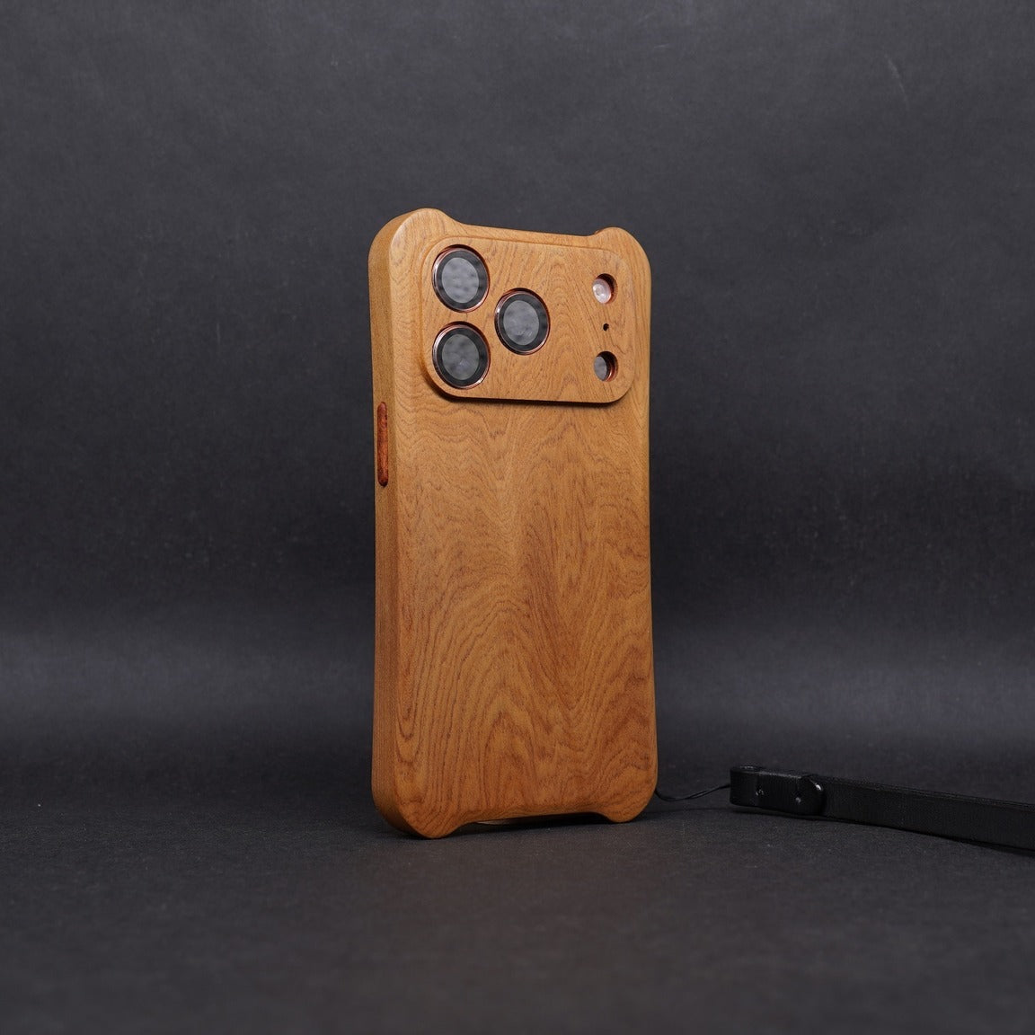 [Domestic Materials] Taiwan Cinnamomum camphora iPhone 17 series wooden keypad all-solid wood phone case