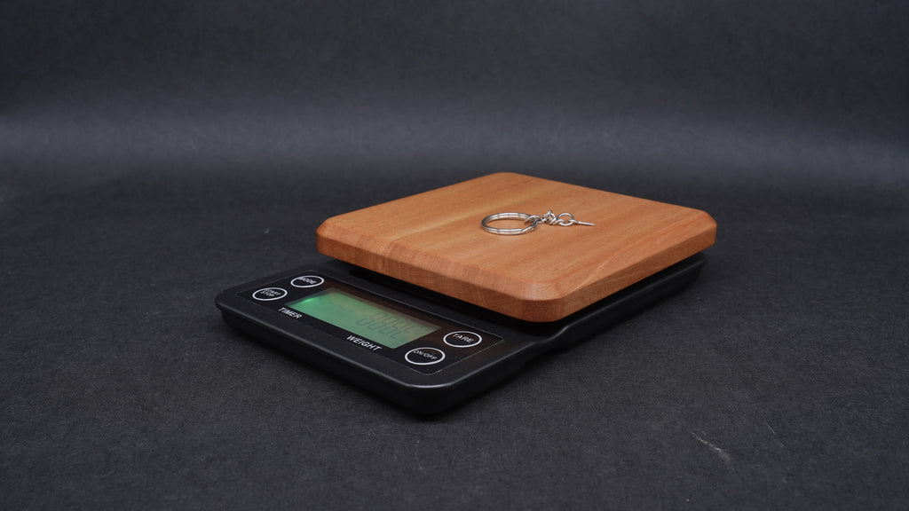 【國產材】咖啡香木頭香可計時的電子秤 桃花心木