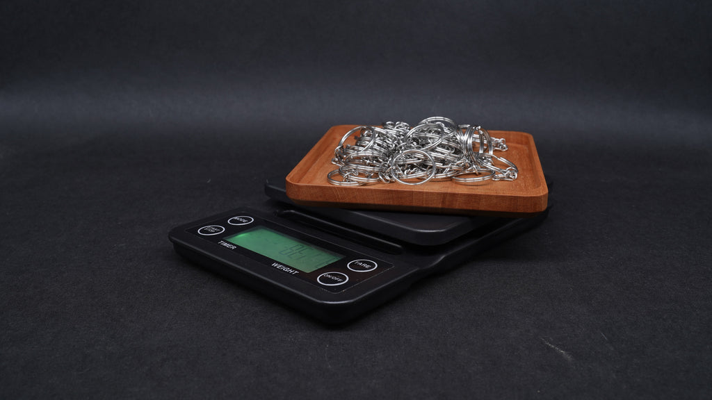 【國產材】咖啡香木頭香可計時的電子秤 桃花心木