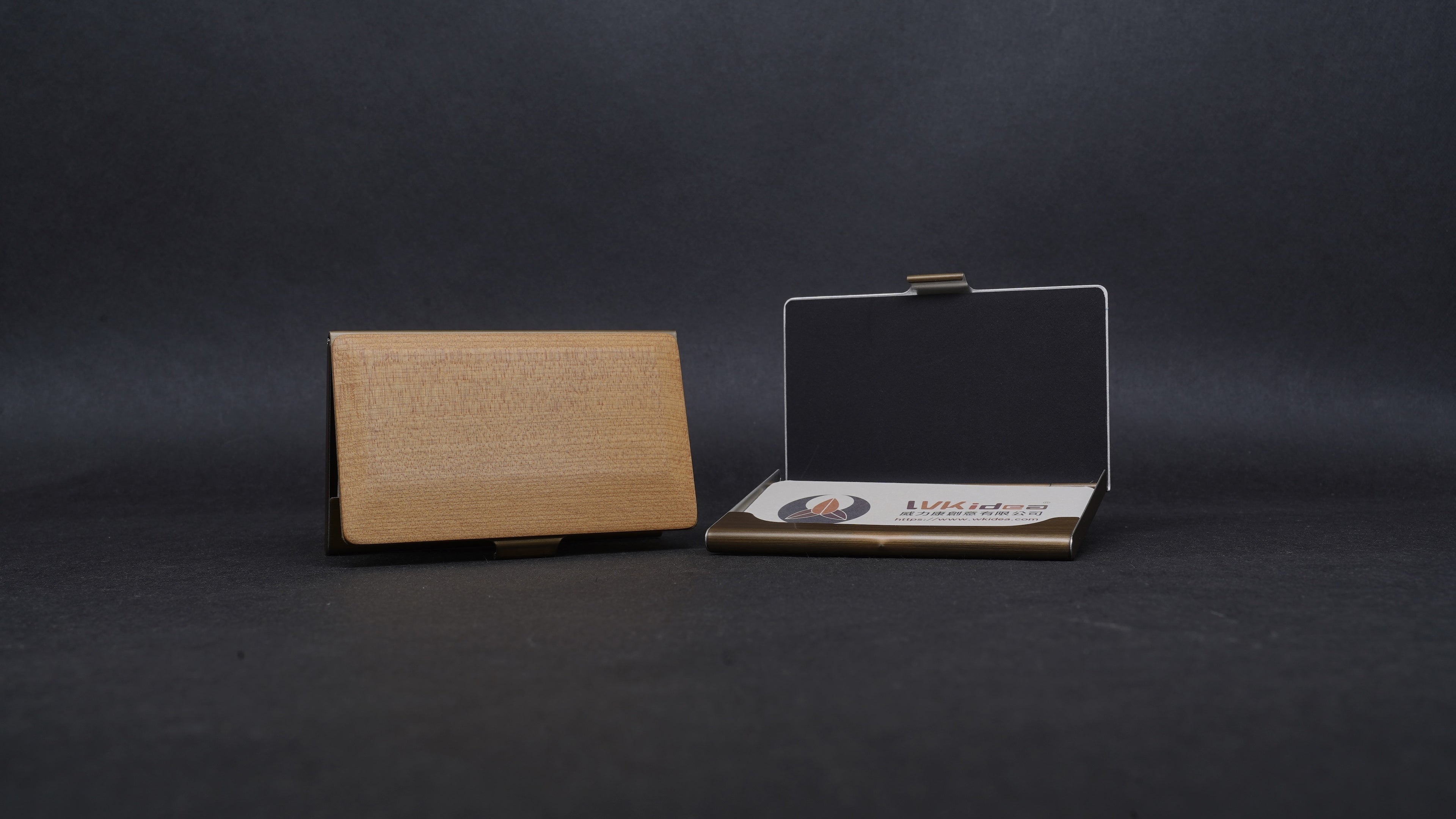 【國產材】複合材質幾何造型名片盒 台灣肖楠木