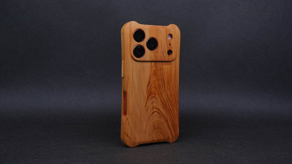 【國產材】台灣扁柏 iPhone 17系列 木按鍵全實木手機外殼