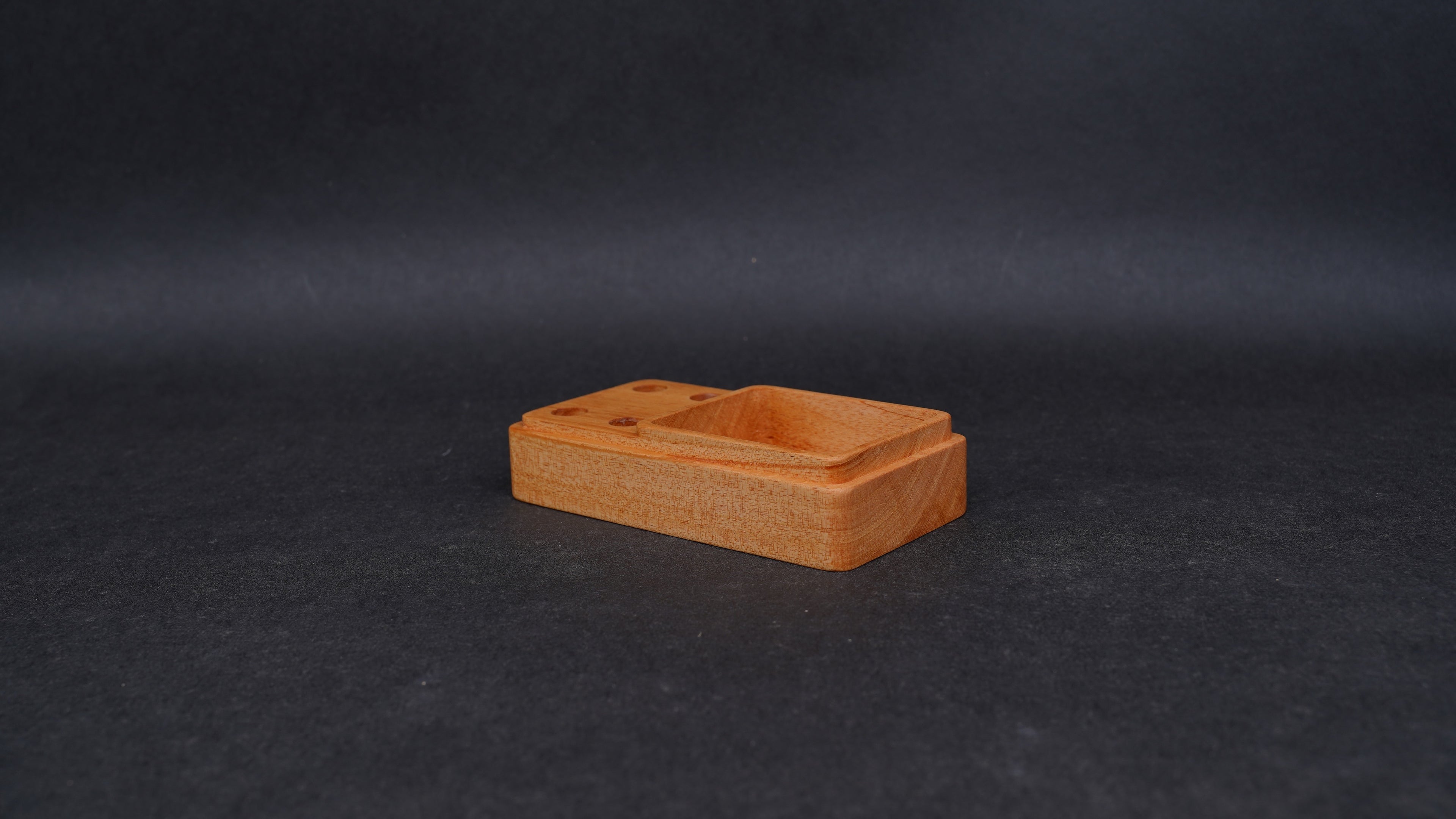 【國產材】節節高升 簡易複合式筆筒收納木盤