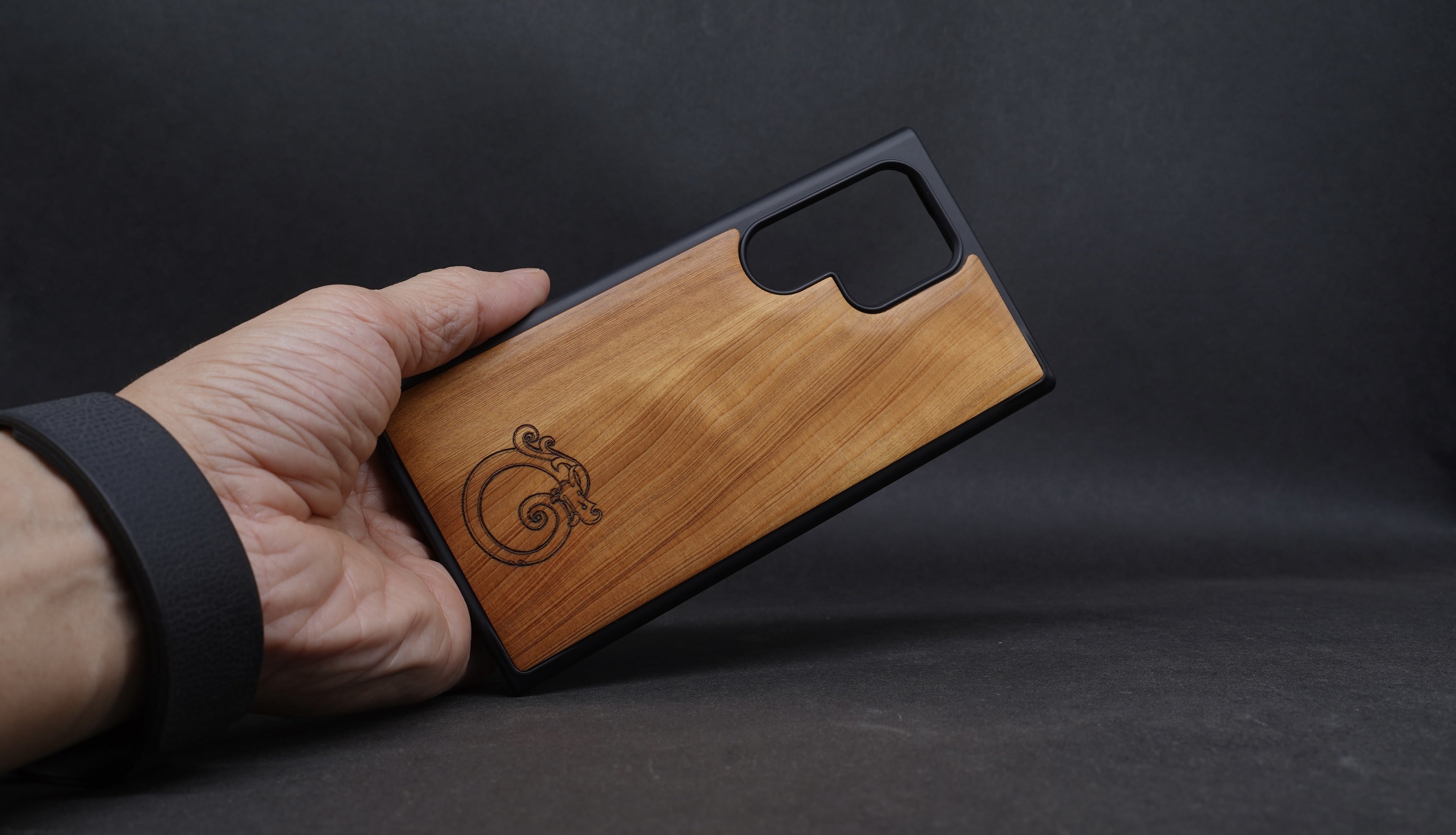 【國產材】台灣檜木 Galaxy Ultra 系列 實木防摔手機殼｜可客製選料