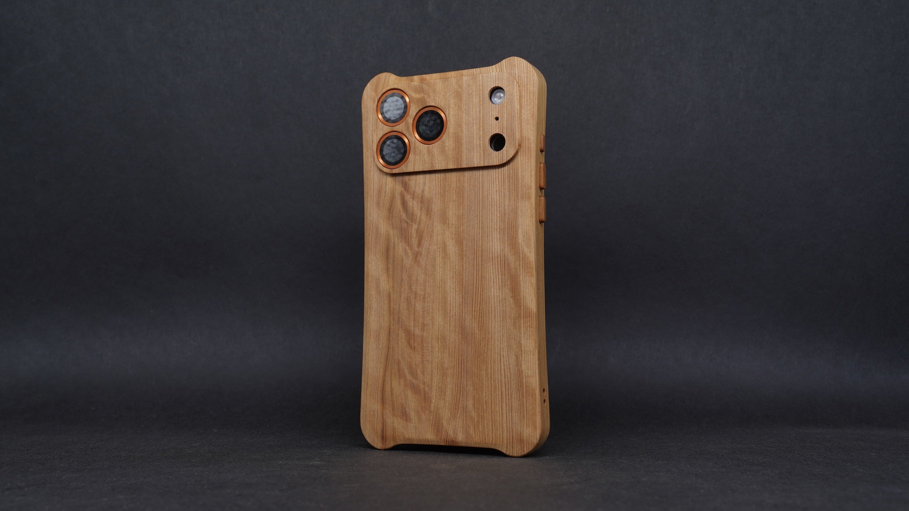 [Domestic Material] Taiwan Cypress iPhone 17 Series Wooden Keyboard Full Solid Wood Phone Case