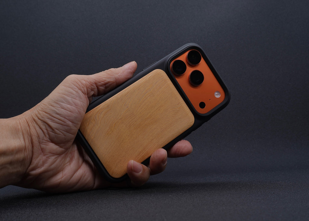 [Domestic Materials] Taiwan Cypress iPhone 17 Series MagSafe Solid Wood Shatter-Resistant Phone Case | Customizable Materials
