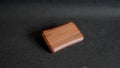 【Imported material】Side push sliding solid wood business card box walnut 