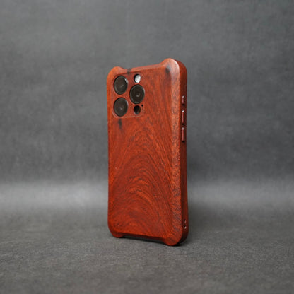 iPhone rosewood all solid wood mobile phone case wooden button type