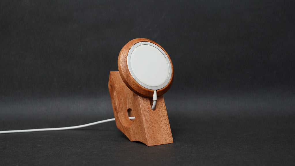 【國產材】幾何造型Apple原廠MagSafe充電器收納組合