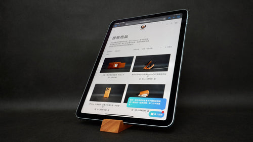 [Domestic materials] Trigonometric mahogany iPad tablet stand