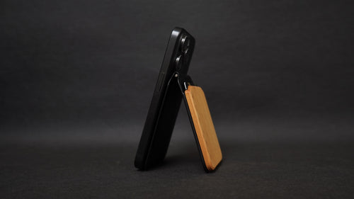 [Domestic Materials] MagSafe Solid Wood Magnetic Card Holder
