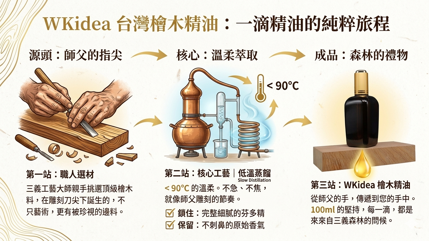 WKidea 職人手作｜100ml 扁柏精油 Hinoki Cypress Essential Oil