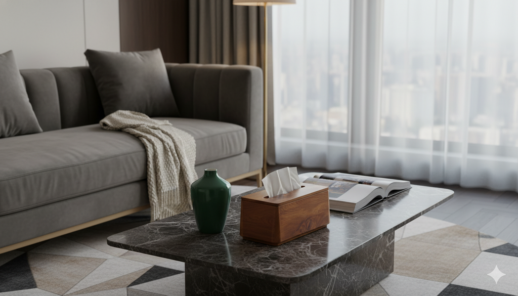 【進口材】山嶺｜磁吸自動升降面紙盒