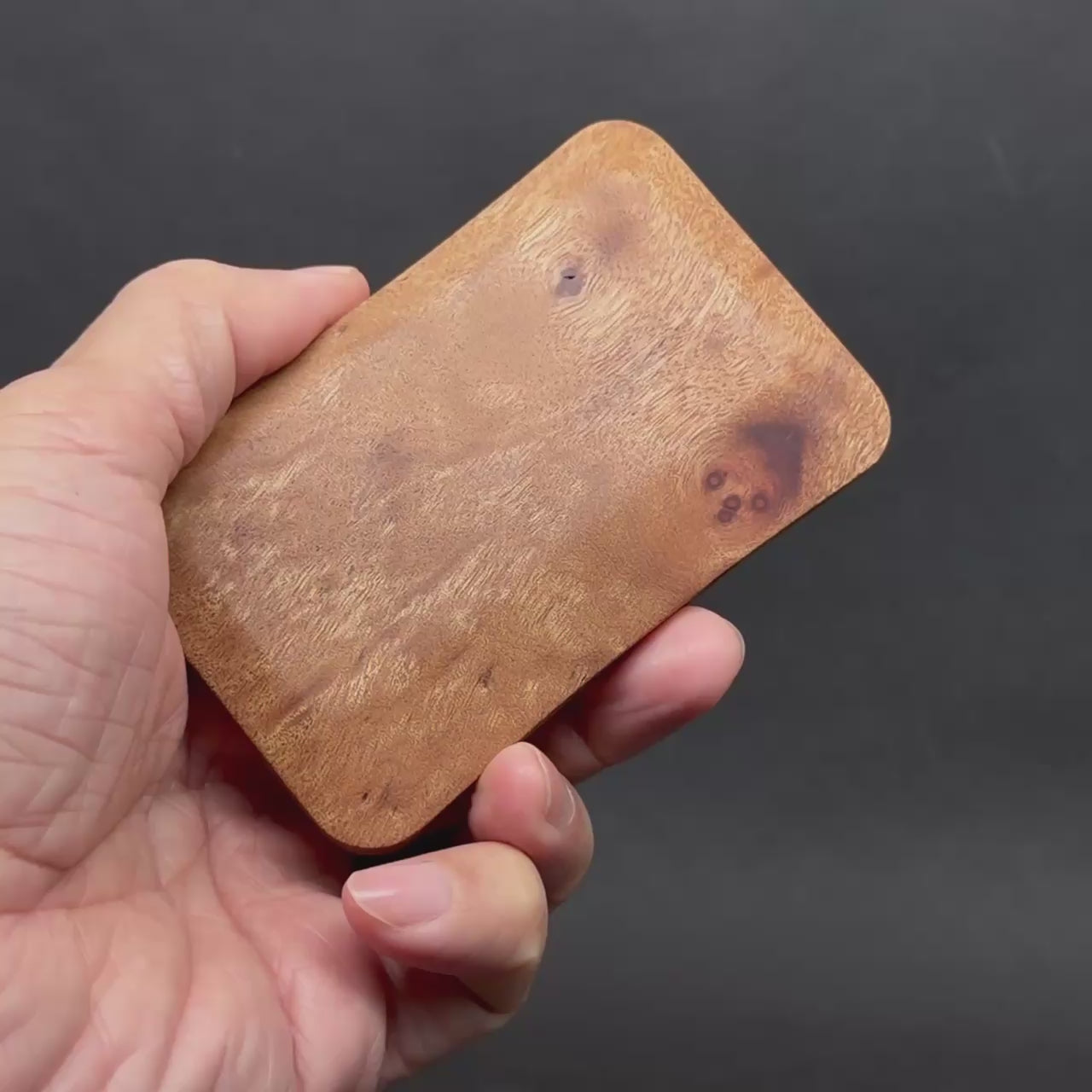 幾何造型側推滑蓋式名片盒 國產材系列