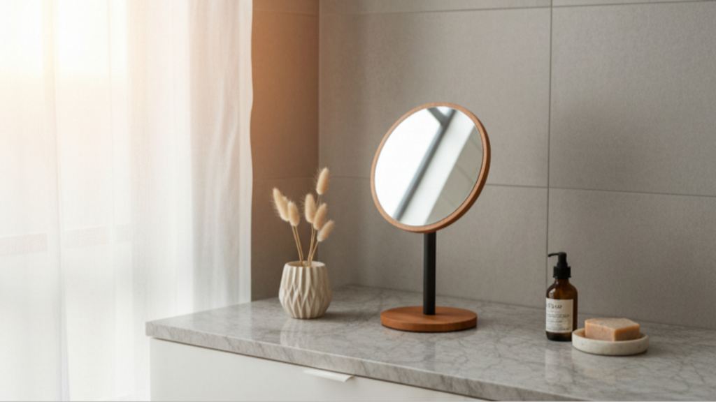 【國產材】桃花心木 化妝鏡