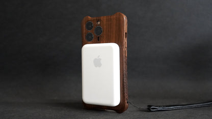 iPhone 胡桃木 全實木手機外殼 木按鍵式